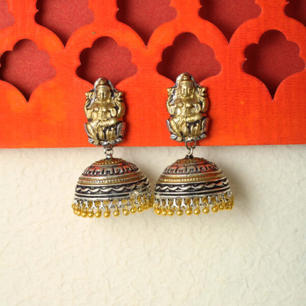 Belsi's Dual Tone Oxidized Earrings