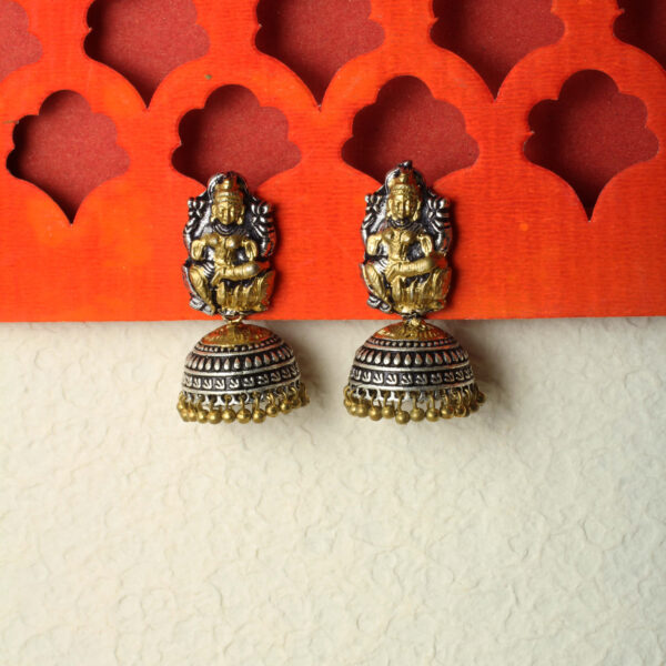 Belsi's Dual Tone Oxidized Earrings