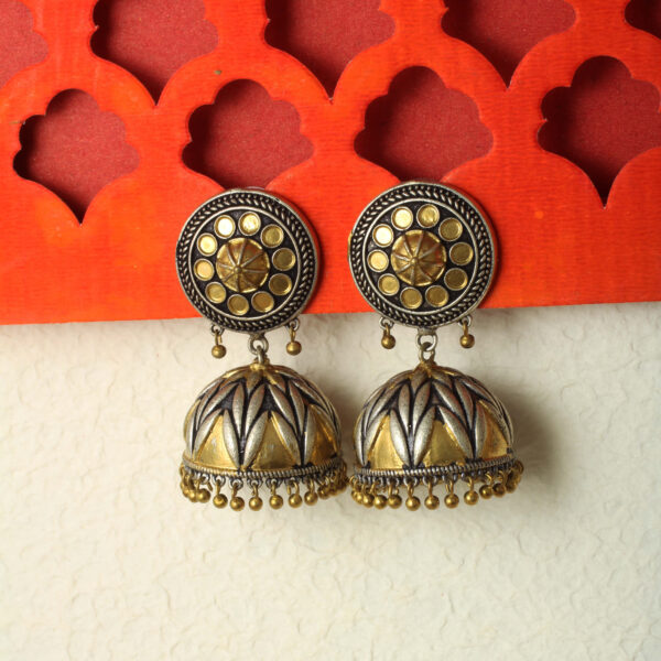Belsi's Dual Tone Oxidized Earrings