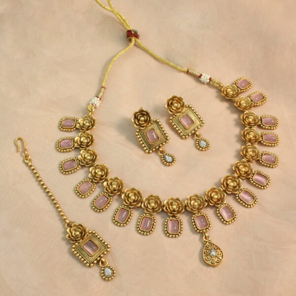 necklace set, polki necklace set, bridal necklace set
