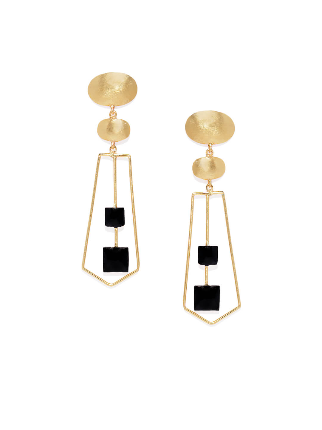 Metal Art Two Tone Collection Earrings – Bold Designs with a Modern Twist 2 Metal Art Two Tone Collection Earrings – Bold Designs with a Modern Twist - Image 2