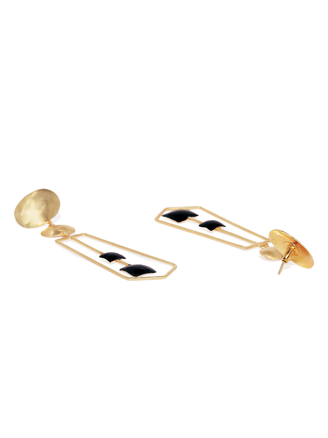 Metal Art Two Tone Collection Earrings – Bold Designs with a Modern Twist 3 Metal Art Two Tone Collection Earrings – Bold Designs with a Modern Twist - Image 3
