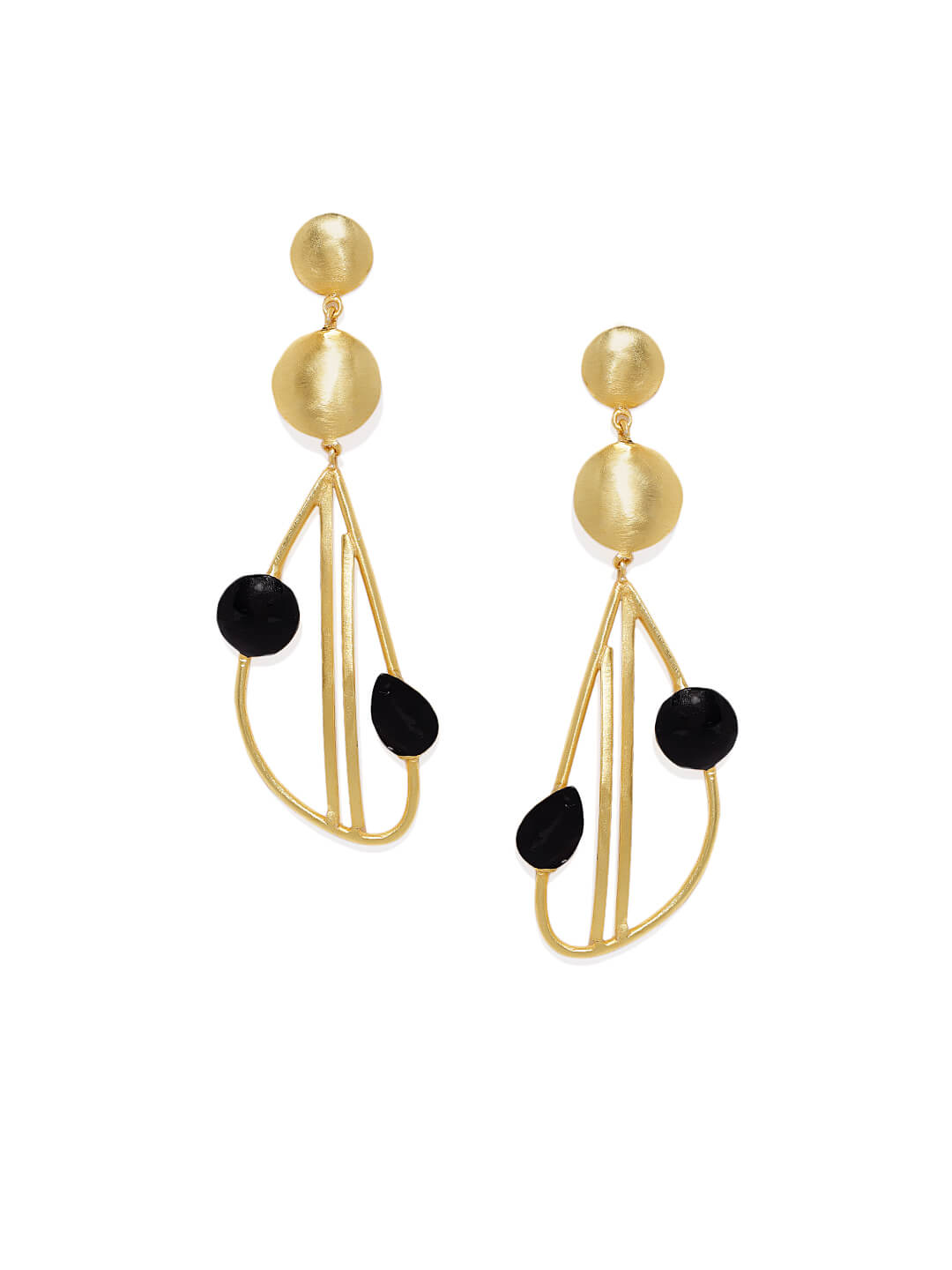 Metal Art Two Tone Collection Earrings – Bold Designs with a Modern Twist 2 Metal Art Two Tone Collection Earrings – Bold Designs with a Modern Twist - Image 2