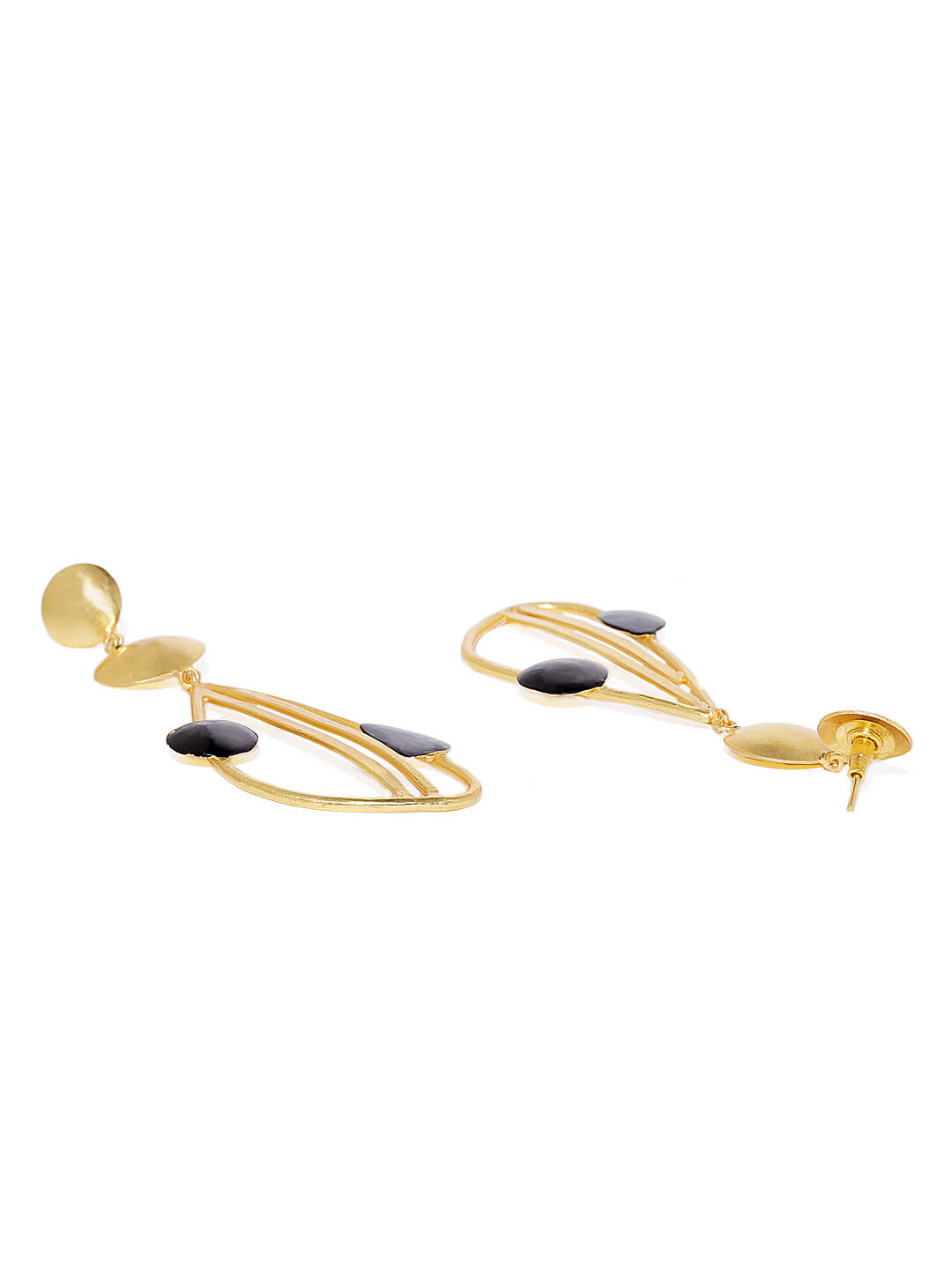 Metal Art Two Tone Collection Earrings – Bold Designs with a Modern Twist 3 Metal Art Two Tone Collection Earrings – Bold Designs with a Modern Twist - Image 3