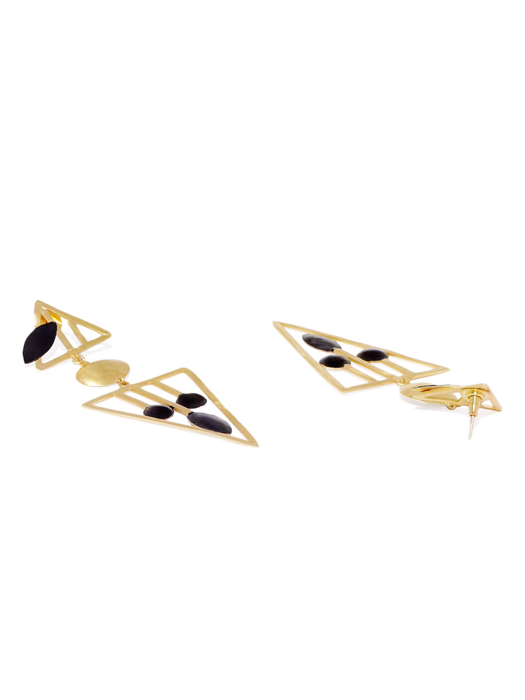 Metal Art Two Tone Collection Earrings – Bold Designs with a Modern Twist 3 Metal Art Two Tone Collection Earrings – Bold Designs with a Modern Twist - Image 3