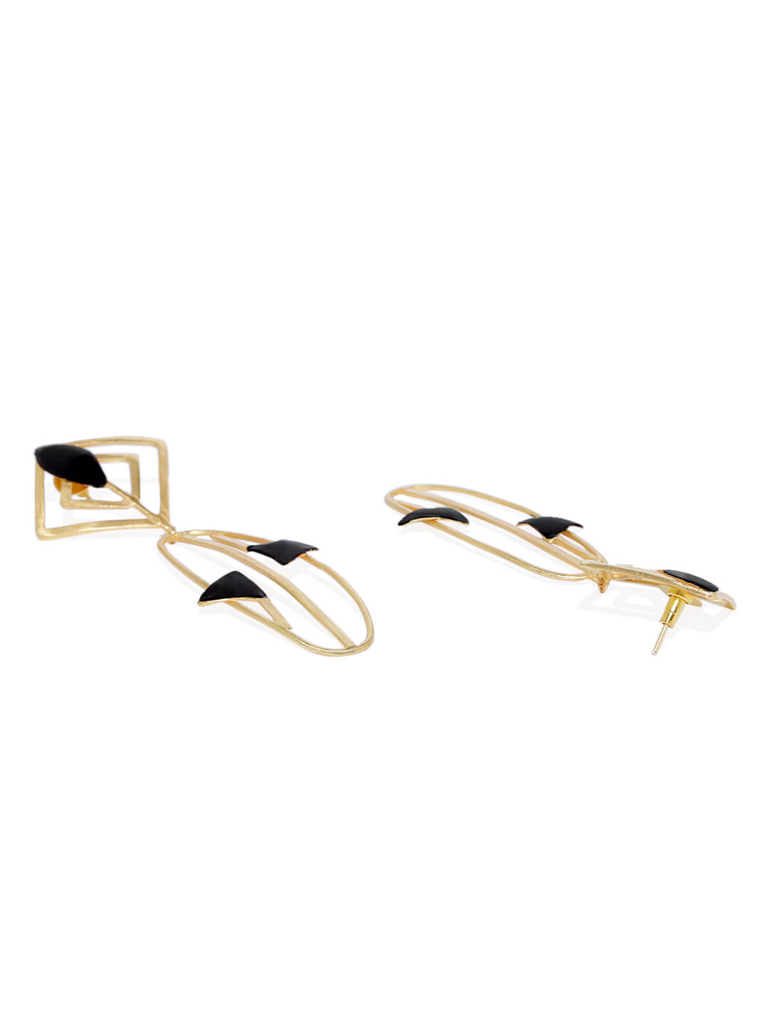 Metal Art Two Tone Collection Earrings – Bold Designs with a Modern Twist 2 Metal Art Two Tone Collection Earrings – Bold Designs with a Modern Twist - Image 2
