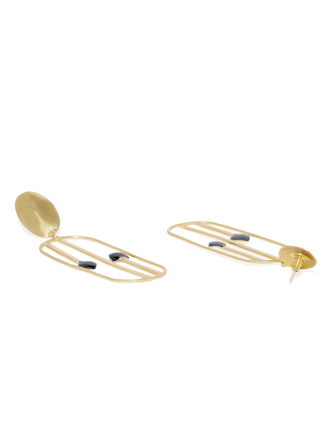 Metal Art Two Tone Collection Earrings – Bold Designs with a Modern Twist 3 Metal Art Two Tone Collection Earrings – Bold Designs with a Modern Twist - Image 3