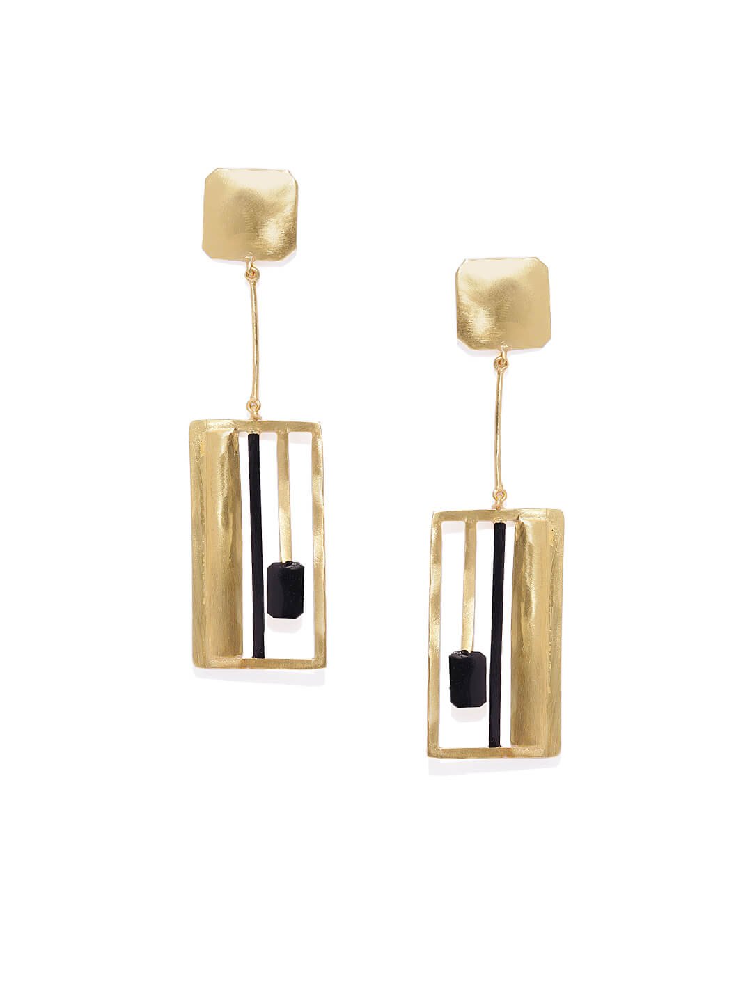 Metal Art Two Tone Collection Earrings – Bold Designs with a Modern Twist 2 Metal Art Two Tone Collection Earrings – Bold Designs with a Modern Twist - Image 2