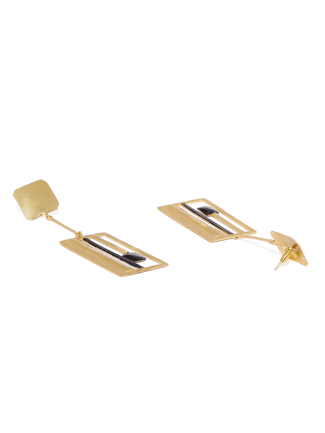 Metal Art Two Tone Collection Earrings – Bold Designs with a Modern Twist 3 Metal Art Two Tone Collection Earrings – Bold Designs with a Modern Twist - Image 3