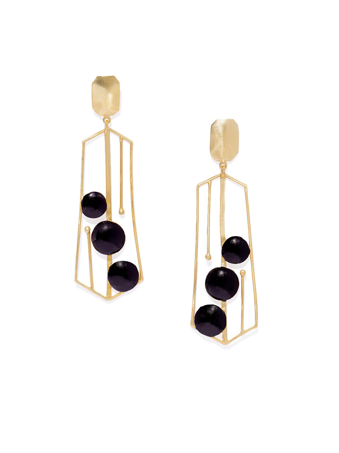 Metal Art Two Tone Collection Earrings – Bold Designs with a Modern Twist 2 Metal Art Two Tone Collection Earrings – Bold Designs with a Modern Twist - Image 2