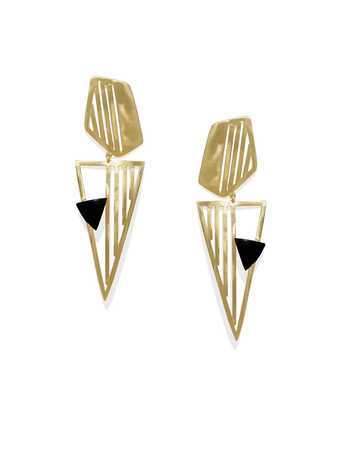 Metal Art Two Tone Collection Earrings – Bold Designs with a Modern Twist 2 Metal Art Two Tone Collection Earrings – Bold Designs with a Modern Twist - Image 2