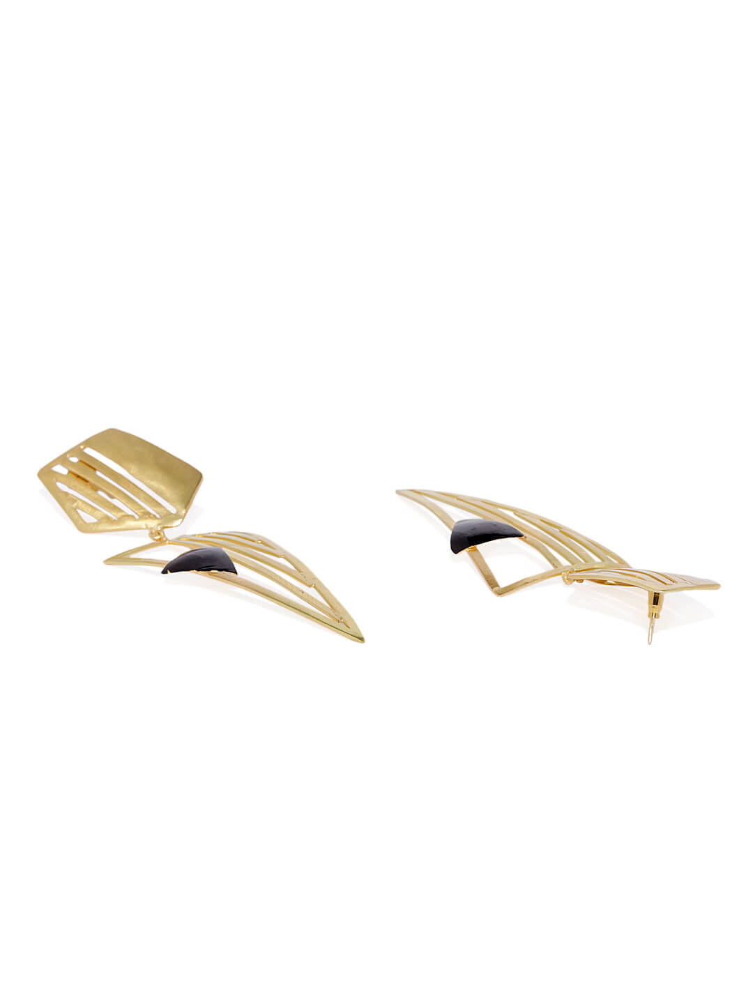 Metal Art Two Tone Collection Earrings – Bold Designs with a Modern Twist 3 Metal Art Two Tone Collection Earrings – Bold Designs with a Modern Twist - Image 3