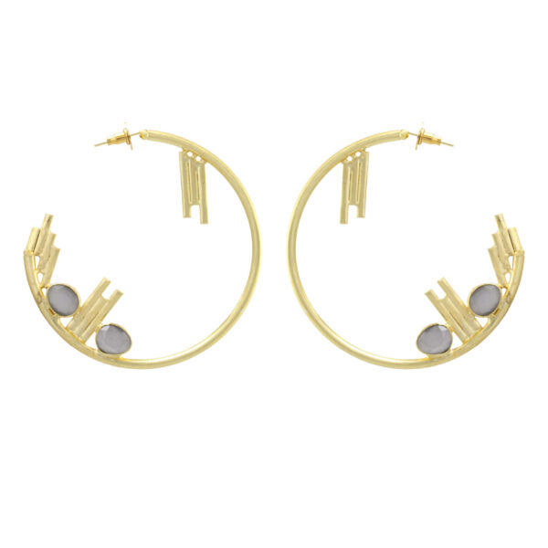 gold hoop earrings, earrings for women, gold earrings stone earrings