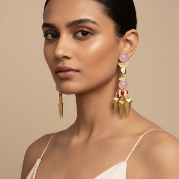 Lotus Collection Earrings – Elegant Nature-Inspired Jewelry by Belsis