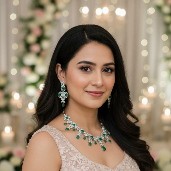 AMERICAN DIAMOND NECKLACE SET