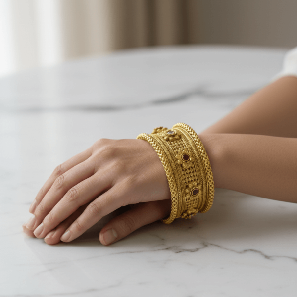 Belsis Handcrafted Polki Bangles