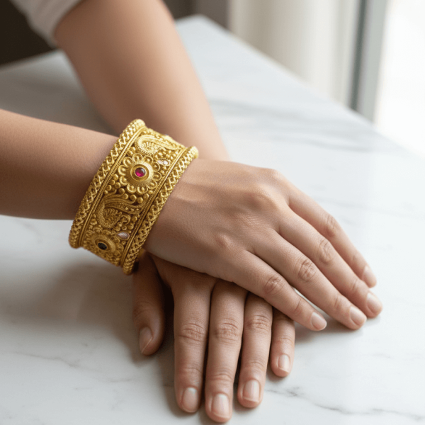 Belsis Handcrafted Polki Bangles