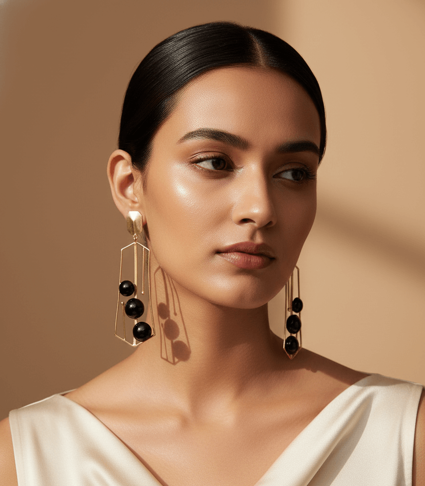 Metal Art Two Tone Collection Earrings – Bold Designs with a Modern Twist 1 Metal Art Two Tone Collection Earrings – Bold Designs with a Modern Twist
