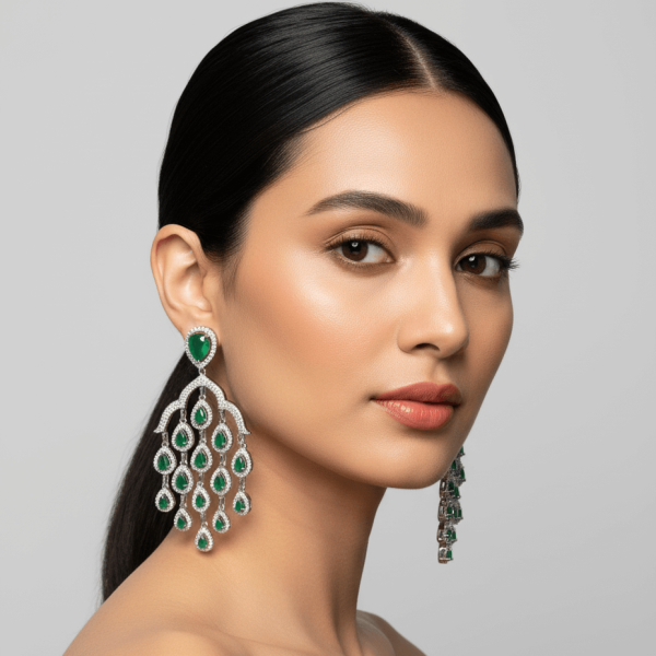 Chic and Shiny American Diamond Earring